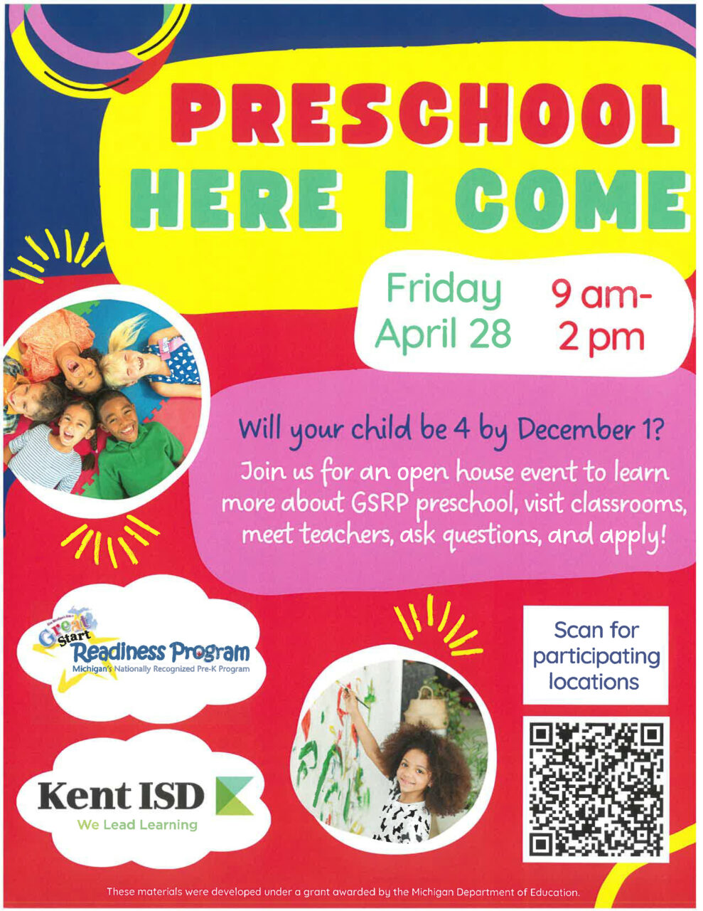 Preschool, Here I Come (@Springhill) - Head Start for Kent County